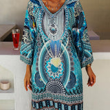 Emelia - Vibrant Boho Print Dress