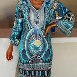 Emelia - Vibrant Boho Print Dress