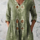 Ava | Long Blouse with a Bold Print