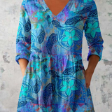 Freya | Long Blouse with a Bold Print