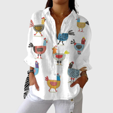 Light, Colourful Printed Blouse
