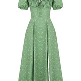 Aviana - Puff-Sleeve Dress Bloom