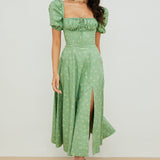 Aviana - Puff-Sleeve Dress Bloom
