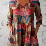 Molly | Long Blouse with a Bold Print