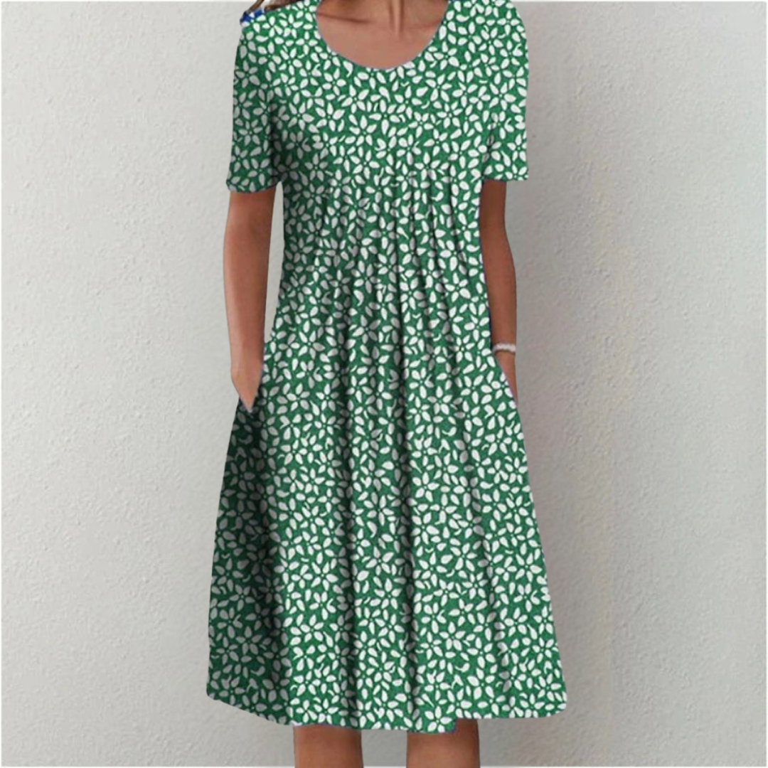 Hailey | Elegant, Casual Floral Dress with Pockets
