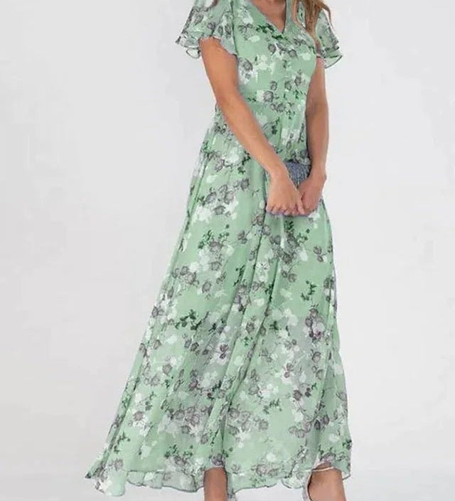 ZURI | ELEGANT, FLOWING DRESS WITH A FIGURE-FLATTERING EFFECT