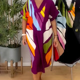 Rianna - Abstract-Print Dress