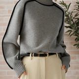 Donna | Elegant Funnel-Neck Jumper