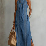 Tilly | Retro Lace Denim Dress