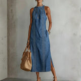 Tilly | Retro Lace Denim Dress