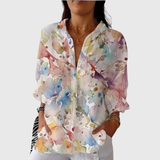 Light, Colourful Printed Blouse
