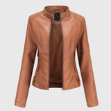 Giorgina™ - Elegant Leather Jacket for Women