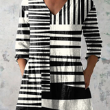 Olivia | Long Blouse with a Bold Print