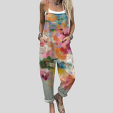 Dungarees with Watercolour Blooms