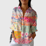 Light, Colourful Printed Blouse