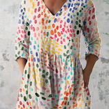 Lucy | Long Blouse with a Bold Print