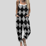 Dungarees with Diamonds Black-and-White