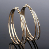 Gunda | Retro Hoop Earrings