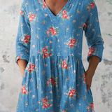 Phoebe | Long Blouse with a Bold Print