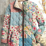 Caroline™ | Quilted Jacket in Floral Patchwork