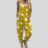Polka-Dot Dungarees Mustard Yellow