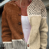 Eloise | Vintage Patchwork Knit Cardigan