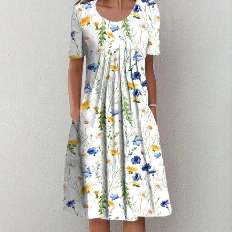 Hailey | Elegant, Casual Floral Dress with Pockets