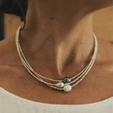 Ottilie | Vintage Pearl-Effect Necklace