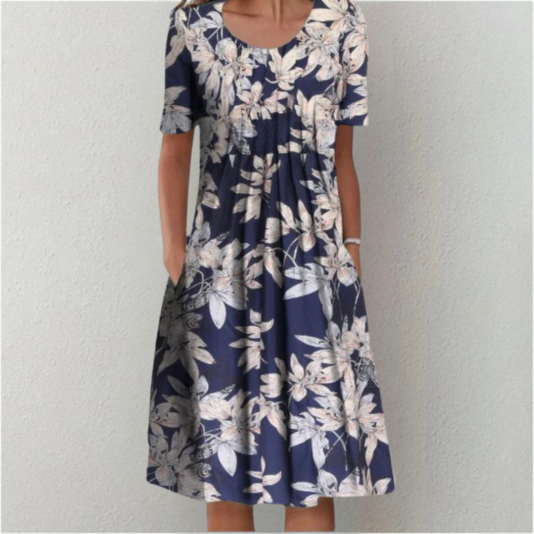 Hailey | Elegant, Casual Floral Dress with Pockets