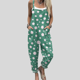 Polka-Dot Dungarees Green