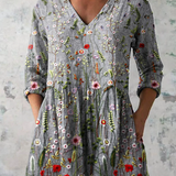 Ivy | Long Blouse with a Bold Print