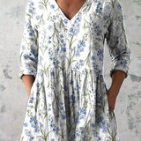Daisy | Long Blouse with a Bold Print