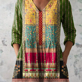 Matilda | Long Blouse with a Bold Print