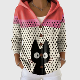 Knitted Cardigan with Hood