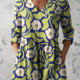Layla | Long Blouse with a Bold Print