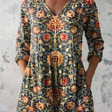 Willow | Long Blouse with a Bold Print
