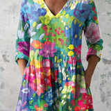 Grace | Long Blouse with a Bold Print