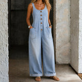 Florence | Vintage Washed Cotton Dungarees