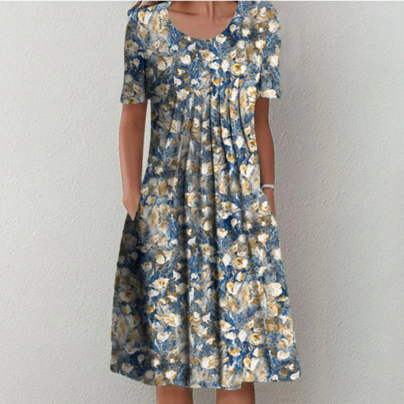 Hailey | Elegant, Casual Floral Dress with Pockets