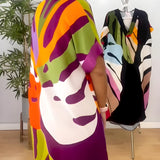 Rianna - Abstract-Print Dress