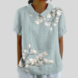Floral Top Elegant Comfort