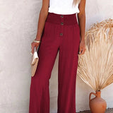 Riana - High-Waisted Relaxed Trousers