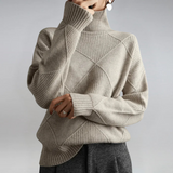 Lauren | Luxurious Cashmere Funnel-Neck Jumper