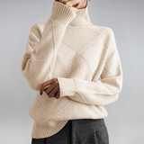 Lauren | Luxurious Cashmere Funnel-Neck Jumper