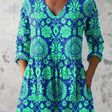 Florence | Long Blouse with a Bold Print