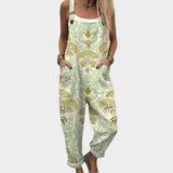 Sage Green Dungarees with Bees