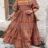 Joraine - Flowing Ethnic Dress