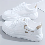 Chic White Trainers with Lightweight Comfort
