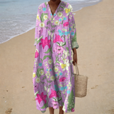 Flowing Printed Summer Dress