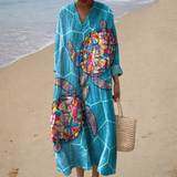 Flowing Printed Summer Dress